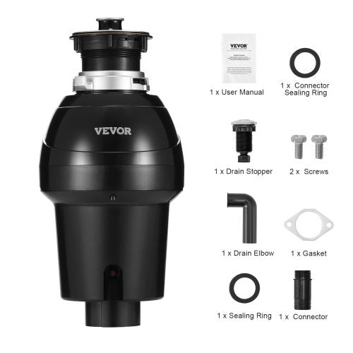 Garbage Disposal 1HP 3270RPM Continuous Feed Food Waste Disposer EZ