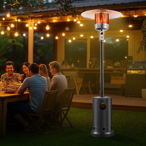 Patio Heater for Outdoor Use 50000BTU Propane Heater Tall Hammered With Round