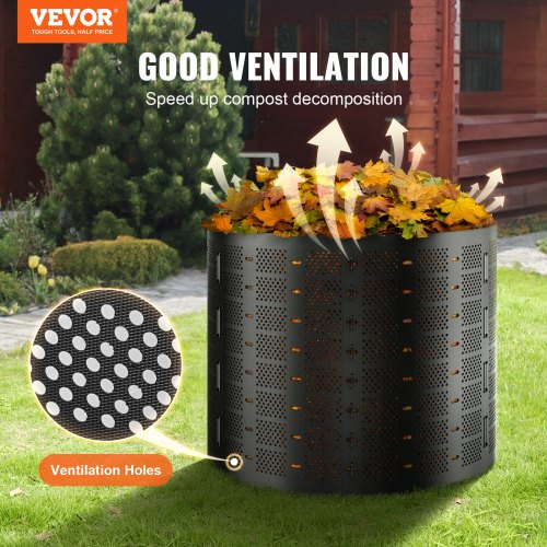 Compost Bin 220 Gallon Outdoor Expandable Composter Easy to Setup Large