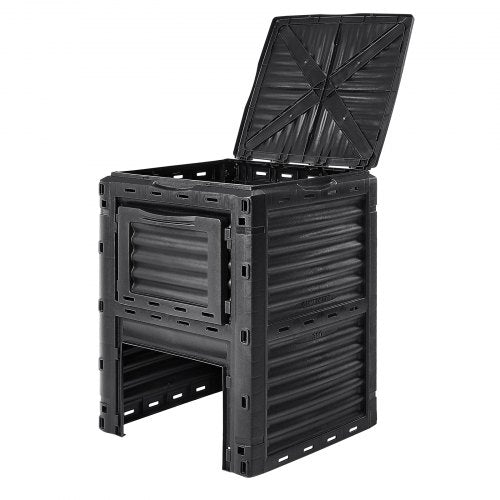 Garden Compost Bin 80 Gal BPA Free Composter Large Capacity Outdoor