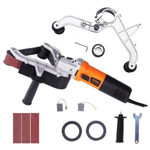 Pipe Tube Polisher Sander 1000W Pipe Belt Sander with 6 Variable Speeds