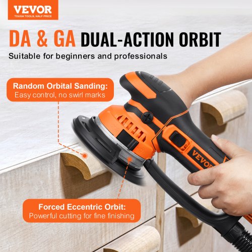 Random Orbital Sander 6Inch DA GA Dual Action Orbital Sander 850W