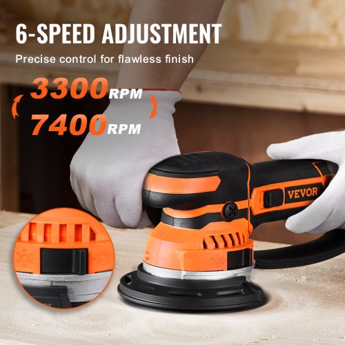 Random Orbital Sander 6Inch DA GA Dual Action Orbital Sander 850W