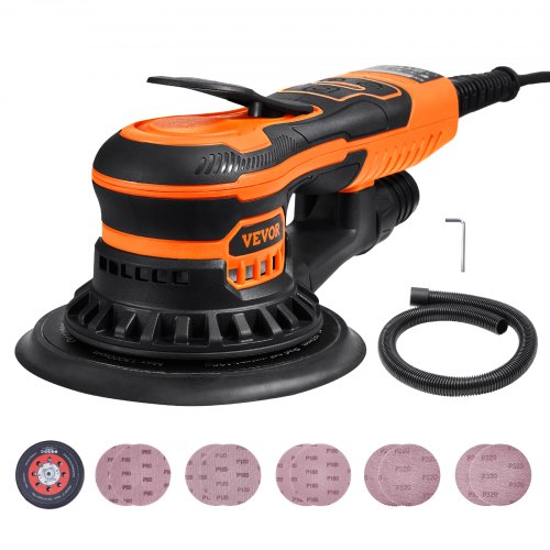 Random Orbital Sander 6Inch 350W Brushless Orbital Sander 10000 PRM 6