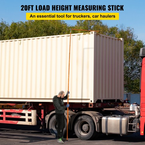 Load Height Measuring Stick 20 Sturdy Fiberglass Truck Height Stick