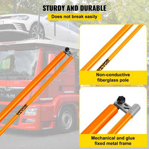 Load Height Measuring Stick 20 Sturdy Fiberglass Truck Height Stick