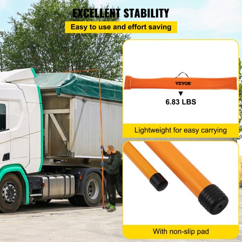 Load Height Measuring Stick 20 Sturdy Fiberglass Truck Height Stick