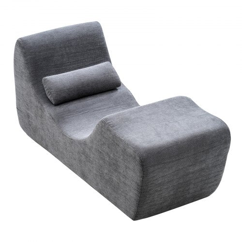 Yoga Chair Chaise Ergonomic Lounge For Modern Boneless Curved Foam Indoor