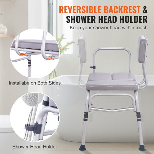 Tub Transfer Bench for Bathtub 500lbs Shower Seats for Adults Lightweight