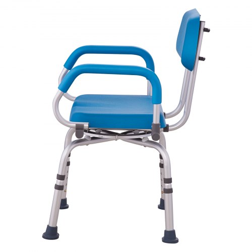 Swivel Shower Chair 360 Degree Adjustable Shower Seat with Pivoting Arms
