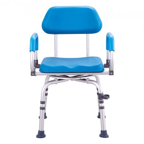 Swivel Shower Chair 360 Degree Adjustable Shower Seat with Pivoting Arms