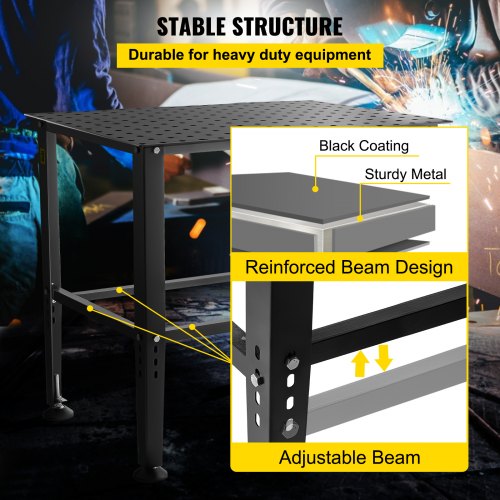 Welding Table 36 x 24 800LBS Capacity Welding Workbench Table HeavyDuty