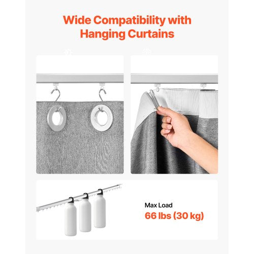 Smart Electric Curtain Track 71118 Inch Adjustable Length Motorized Rod With