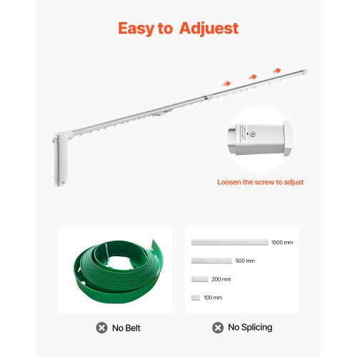 Smart Electric Curtain Track 71118 Inch Adjustable Length Motorized Rod With