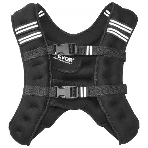 Weighted Vest 12 lbs Weight Vest with Reflective Stripe Adjustable Buckle