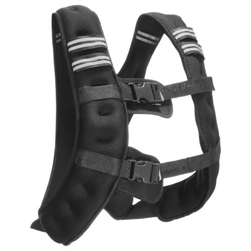 Weighted Vest 12 lbs Weight Vest with Reflective Stripe Adjustable Buckle