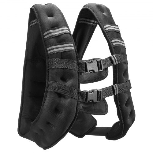 Weighted Vest 20 lbs Weight Vest with Reflective Stripe Adjustable Buckle