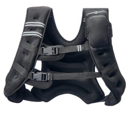 Weighted Vest 30 lbs Weight Vest with Reflective Stripe Adjustable Buckle