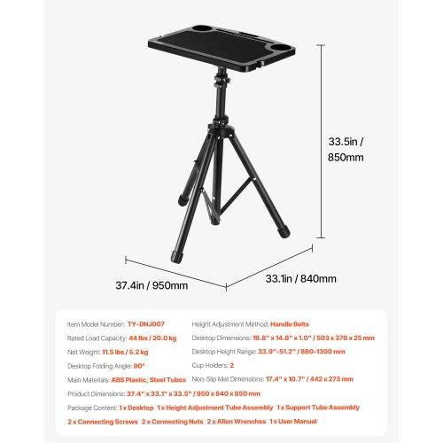Cycling Desk Stationary Foldable Adjustable Bike Trainer Treadmill Desk