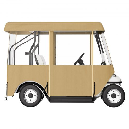 Golf Cart Enclosure with 4Sided Fairway Deluxe 300D Waterproof Driving