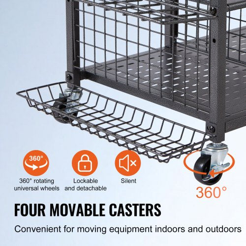 Golf Storage Garage Organizer 3 Golf Bag Stand Holder and Other Sports