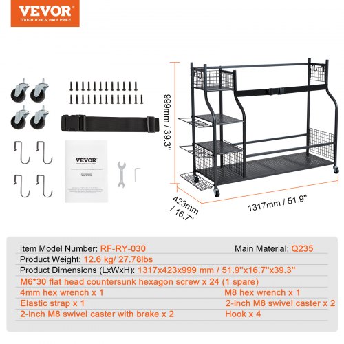 Golf Storage Garage Organizer 3 Golf Bag Stand Holder and Other Sports
