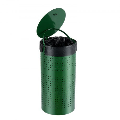 Dog Poop Trash Can with 50 Liner Bags 11.5 Gallons Outdoor Dog Waste Bin
