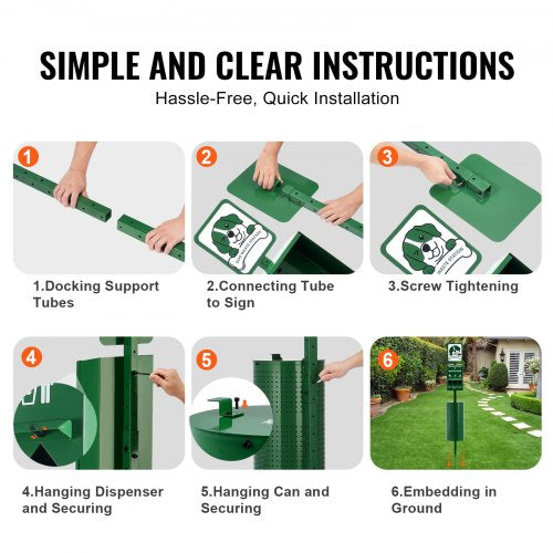 Dog Waste Station Commercial Dog Poop Station 11.5 Gallons Pet Waste Bin
