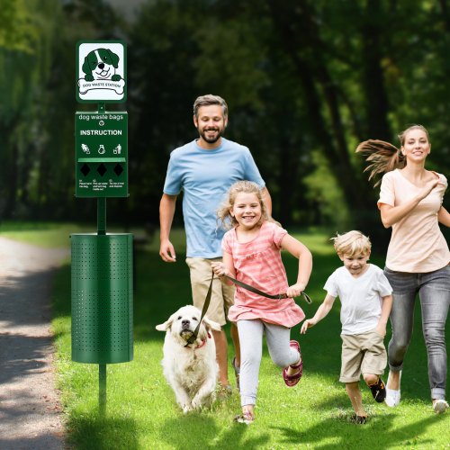 Dog Waste Station Commercial Dog Poop Station 11.5 Gallons Pet Waste Bin