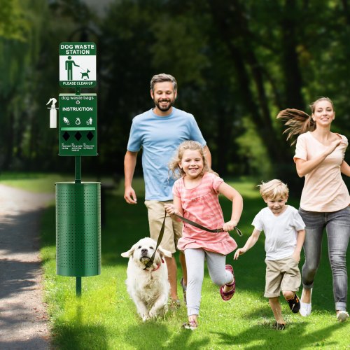 Dog Waste Station with Hand Wash Bottle Commercial Dog Poop Station 115