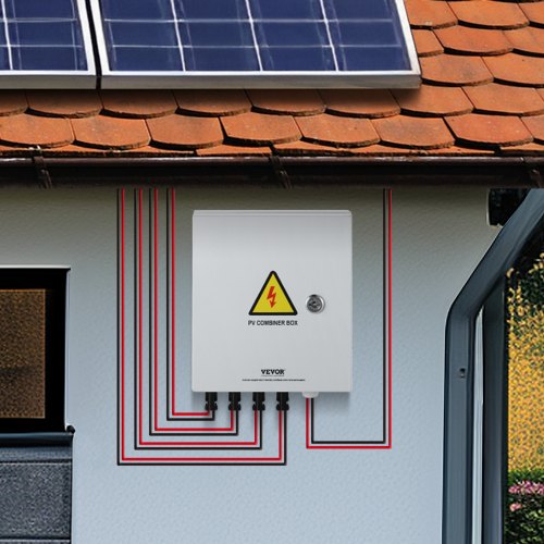 PV Combiner Box 4 String Solar Combiner Box with 15A Rated Current Fuse