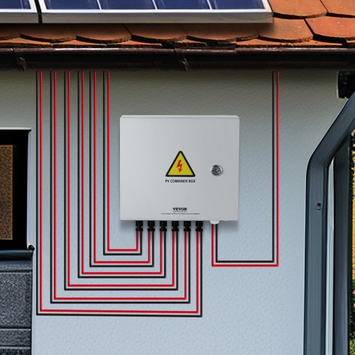 PV Combiner Box 6 String Solar Combiner Box with 10A Rated Current Fuse