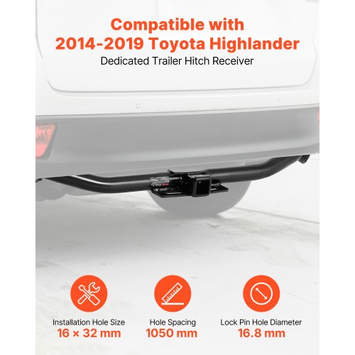 Class 3 Trailer Hitch 2Inch Receiver Compatible With 20142019 Toyota