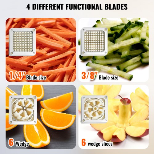 Commercial French Fry Cutter with 4 Replacement Blades 14 38 Blade