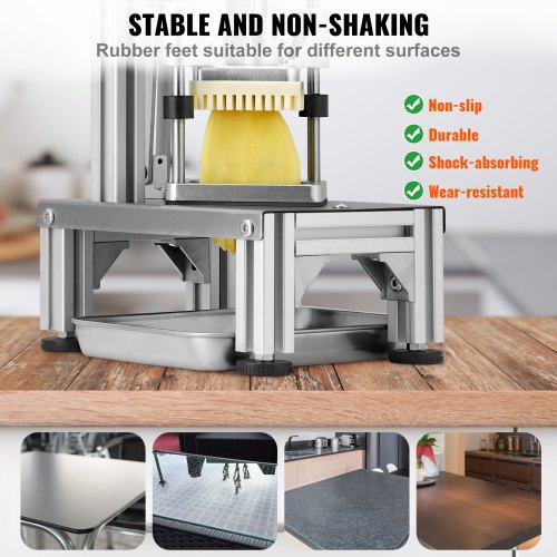 Commercial French Fry Cutter with 4 Replacement Blades 14 38 Blade