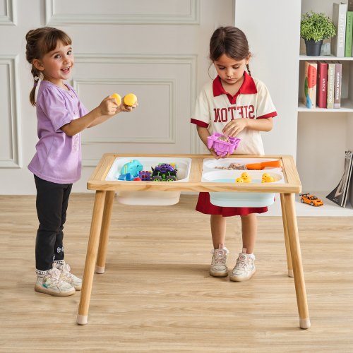 Sensory Table for Toddlers Kids Activity Table with 3 Foldable Storage Bins
