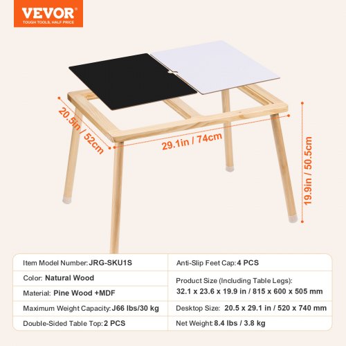 Sensory Table for Toddlers Kids Activity Table with DoubleSided Tabletop