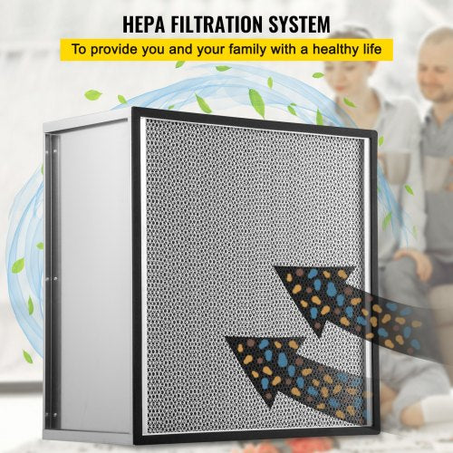 HEPA Replacement Filter 24x24x115 AC Filter True HEPA Pleated