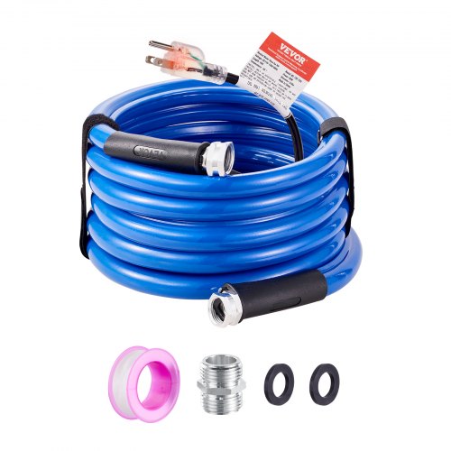 15ft Heated Water Hose for RV Heated Drinking Water Hose Antifreeze to 45°F