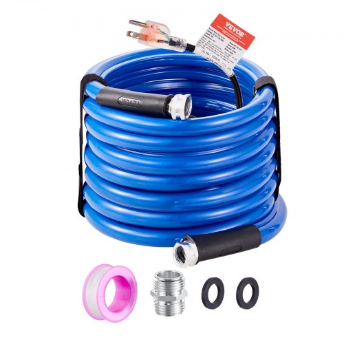 25ft Heated Water Hose for RV Heated Drinking Water Hose Antifreeze to 45°F