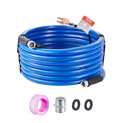 50ft Heated Water Hose for RV Heated Drinking Water Hose Antifreeze to 45°F