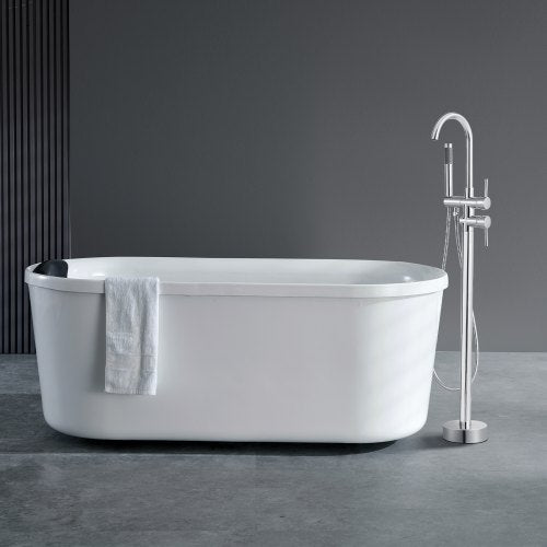 Freestanding Bathtub Faucet Floor Mount Freestanding Tub Filler Shower