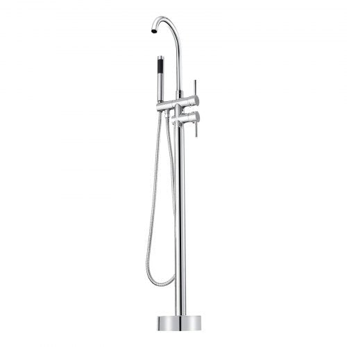 Freestanding Bathtub Faucet Floor Mount Freestanding Tub Filler Shower