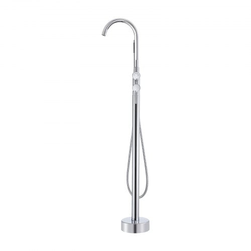 Freestanding Bathtub Faucet Floor Mount Freestanding Tub Filler Shower