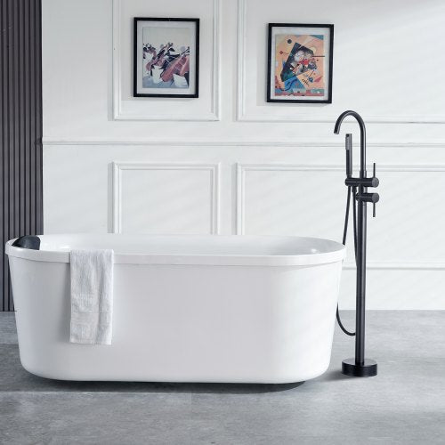 Freestanding Bathtub Faucet Floor Mount Freestanding Tub Filler Shower