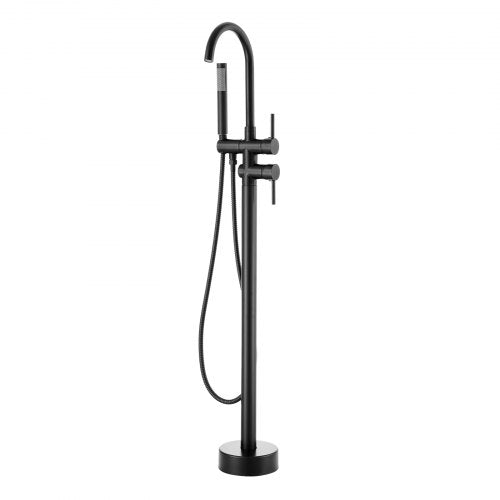 Freestanding Bathtub Faucet Floor Mount Freestanding Tub Filler Shower