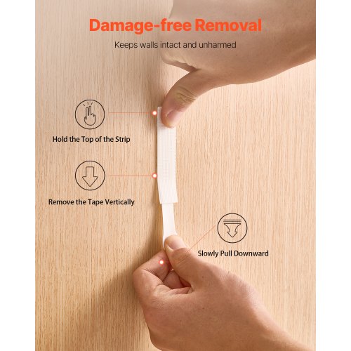 Picture Hanging Strips 34 Pairs Large Picture Hangers with Removable