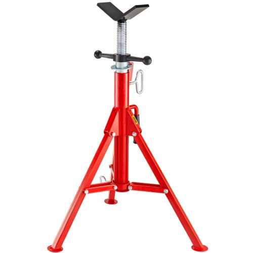 V Head Pipe Stand Adjustable Height 2852 Inch Pipe Jack Stands 2500 LB