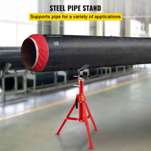 V Head Pipe Stand 1812 CapacityAdjustable Height 2852”Pipe Jack