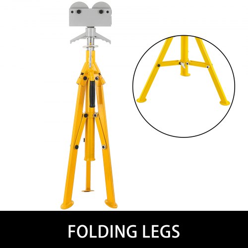 0512 inch Roller Pipe Stand Adjustable Height 3255 Pipe 2500Lb